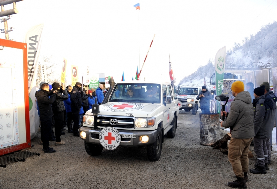 ICRC vehicles passed freely along Lachin-Khankandi road