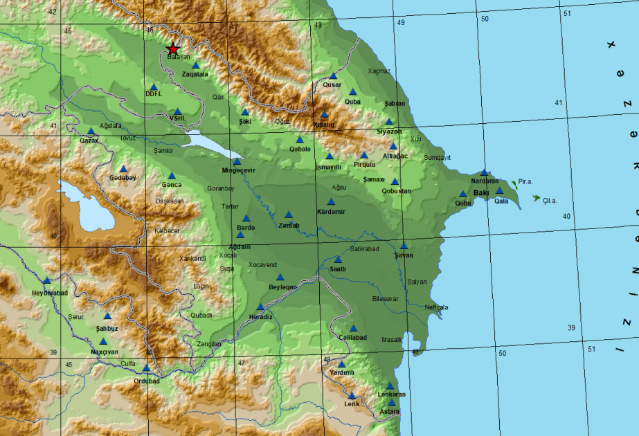 Erdbeben an Staatsgrenze Aserbaidschans zu Georgien