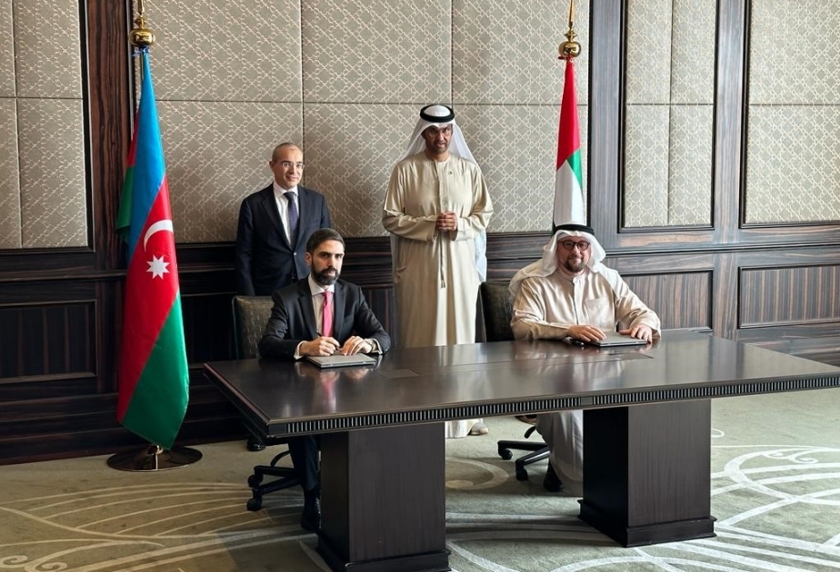 SOCAR ilə “Masdar” şirkəti arasında bərpaolunan enerji mənbələrinə dair Birgə işlənmə sazişləri imzalanıb