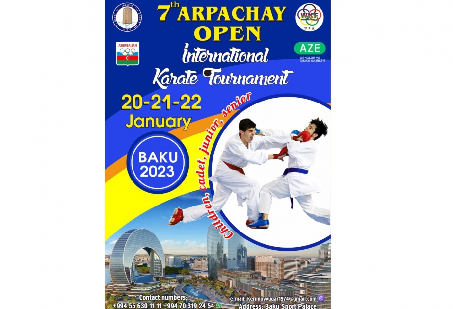 Bakıda keçiriləcək “Arpachay Open”də 10-dək ölkədən 1500-dən artıq karateçi iştirak edəcək