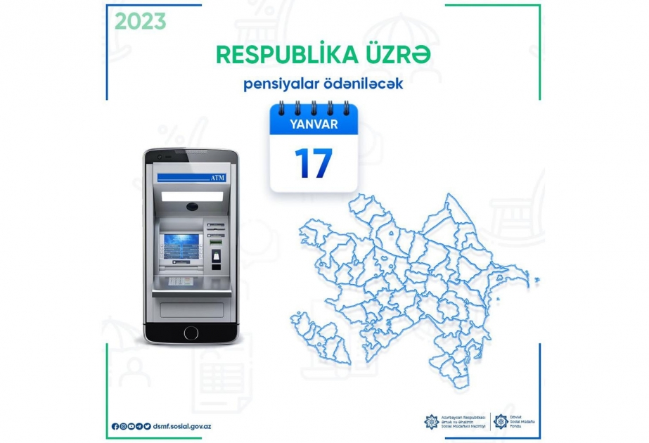 Respublika üzrə pensiyaların ödənilməsi yanvarın 17-də nəzərdə tutulub