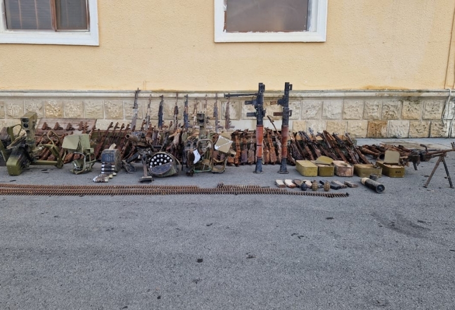 Gran cantidad de munición fue encontrada en Fuzuli