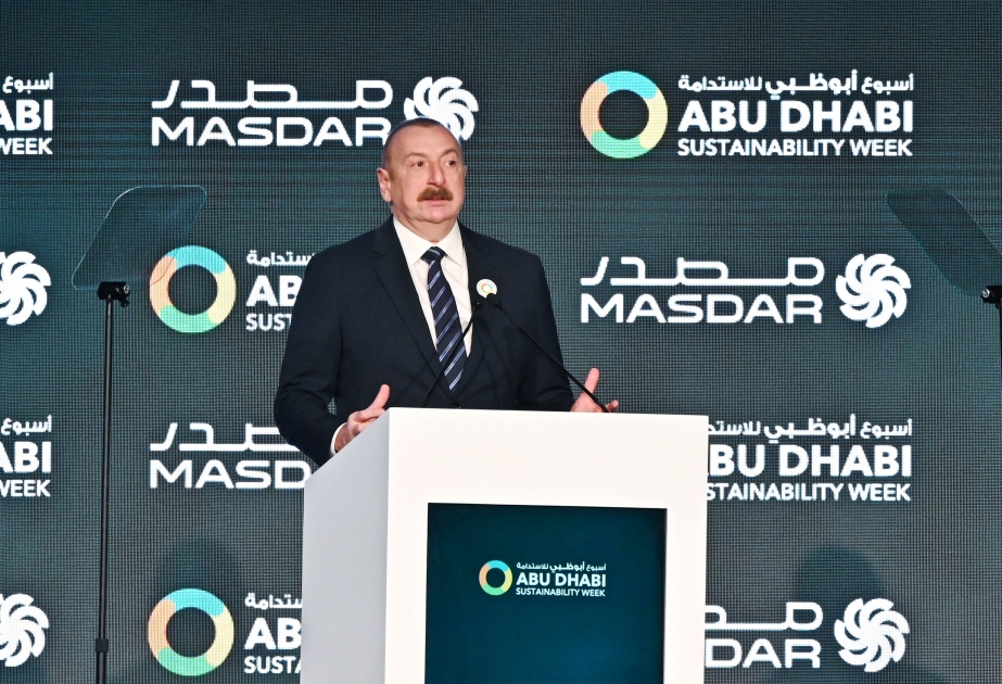 Президент: Сотрудничество с Masdar превратит Азербайджан в очень важный источник экспорта зеленой энергии