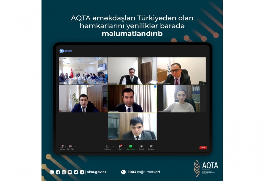 Türkiyəli mütəxəssislər Azərbaycanda qida təhlükəsizliyi sahəsində yeniliklər barədə məlumatlandırılıblar