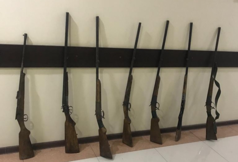 Vətəndaşlardan qanunsuz saxladıqları tüfənglər götürülüb