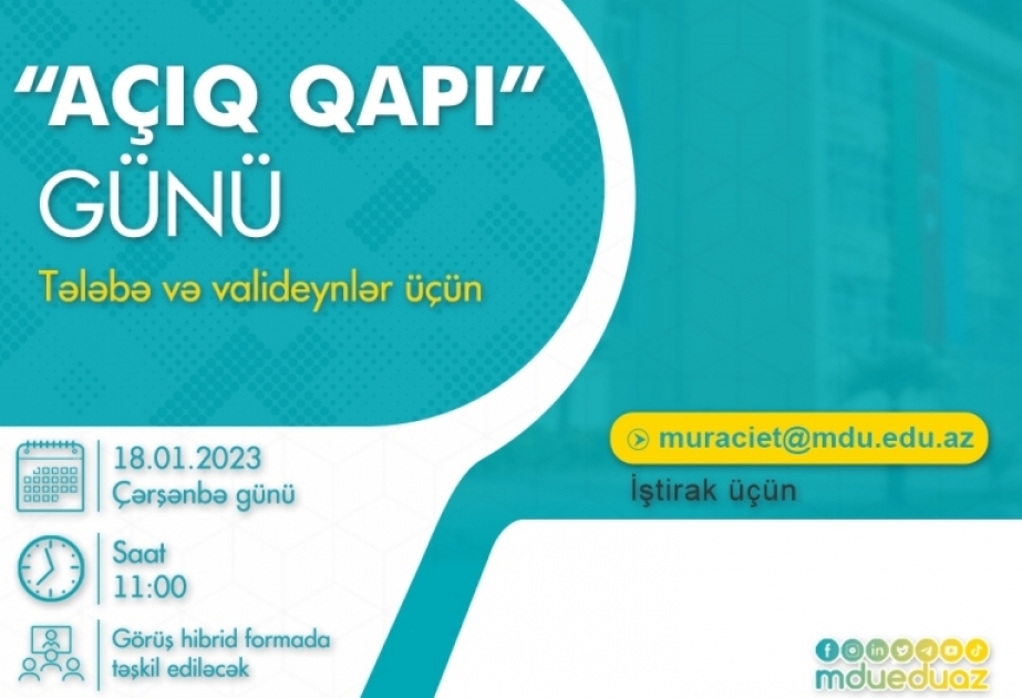 MDU-da növbəti “Açıq qapı” günü keçiriləcək