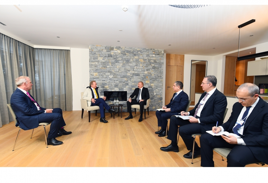 El Presidente de Azerbaiyán se reunió en Davos con el Presidente Ejecutivo de "Fortescue Future Industries"  ACTUALIZADO