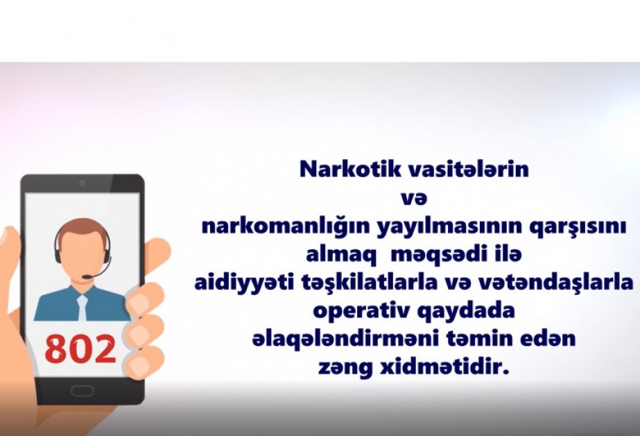 Ötən il 821 nəfər narkotik asılılıqdan müalicə ilə əlaqədar ixtisaslaşmış tibb müəssisələrinə yönləndirilib