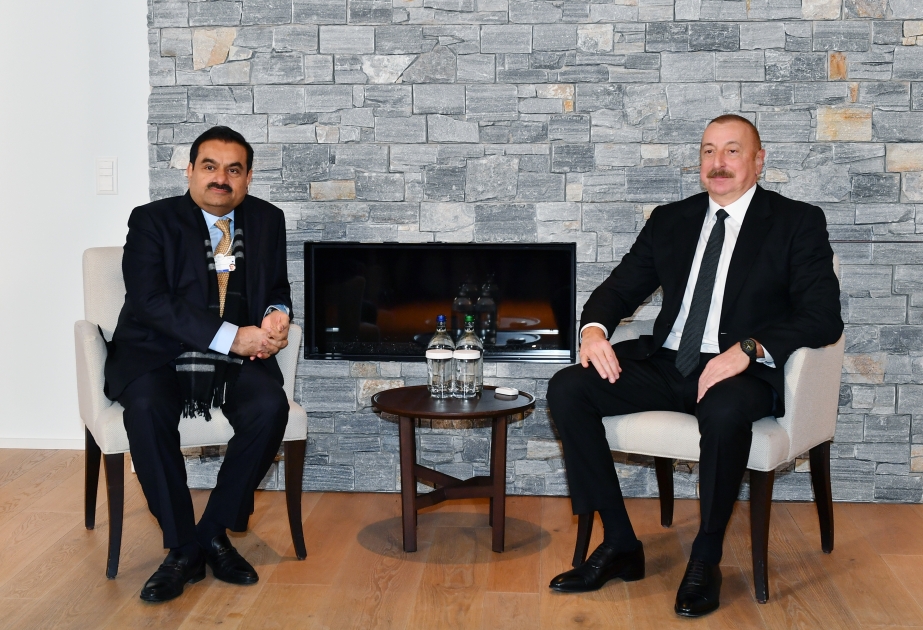 Prezident İlham Əliyev Davosda “Adani Group” şirkətinin təsisçisi və sədri ilə görüşüb YENİLƏNİB VİDEO