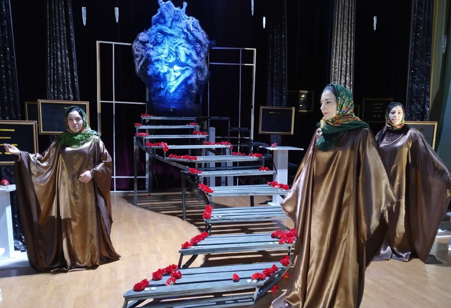 Qusar Dövlət Ləzgi Dram Teatrı 20 Yanvar faciəsinə həsr olunan tamaşanı təqdim edib