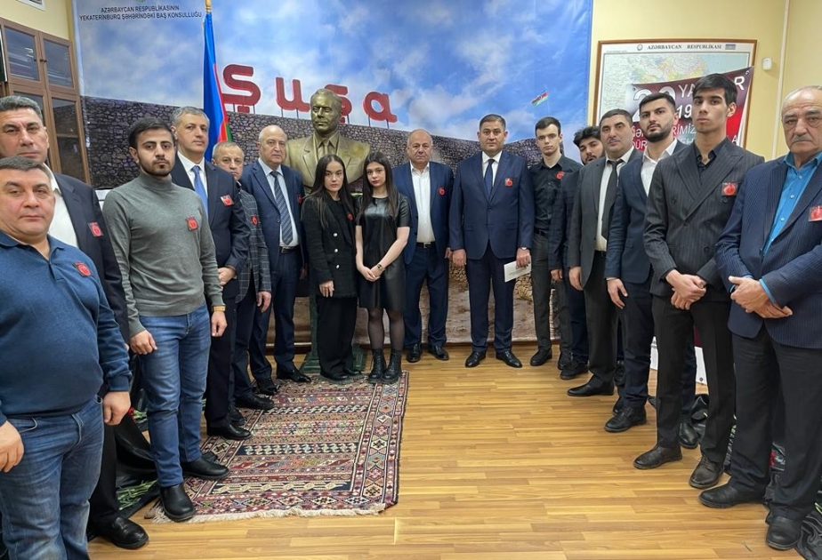 Yekaterinburqda 20 Yanvar - Ümumxalq Hüzn Günü ilə əlaqədar tədbir keçirilib