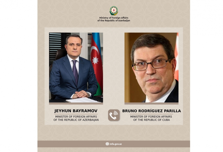 Los Cancilleres de Azerbaiyán y Cuba mantienen una conversación telefónica