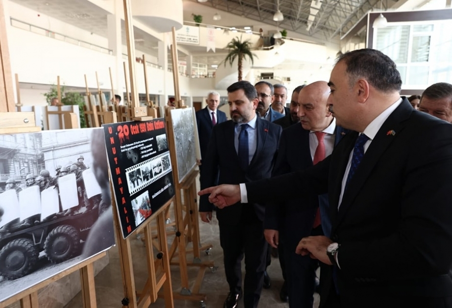20 Yanvar şəhidlərinin əziz xatirəsi Ankarada ehtiramla yad edilib VİDEO