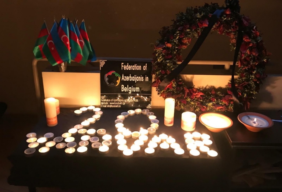Brüssel Azərbaycan Evində 20 Yanvar şəhidlərinin anım guşəsi yaradılıb