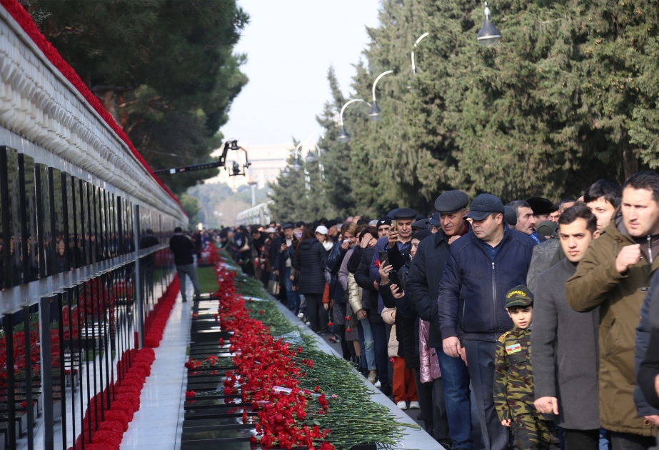 Şəhidlər xiyabanı, 20 Yanvar FOTOREPORTAJ