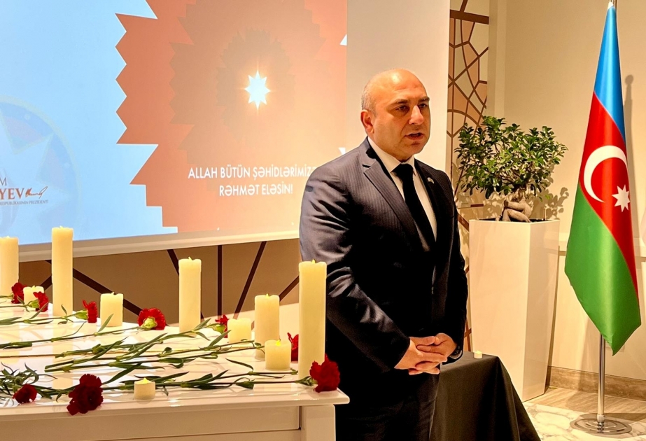 Romada 20 Yanvar faciəsi qurbanlarının xatirəsi anılıb VİDEO