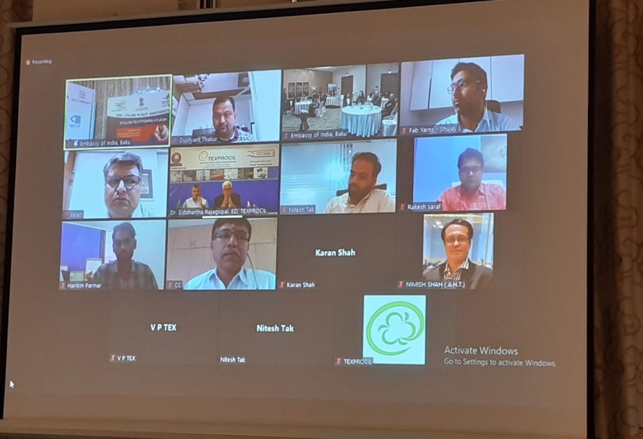 Embajada de la India en Bakú organiza una reunión de negocios entre la India y Azerbaiyán