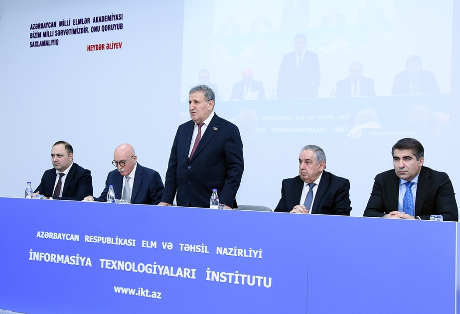 AMEA Fizika-Riyaziyyat və Texnika Elmləri Bölməsinin illik hesabatı müzakirə olunub