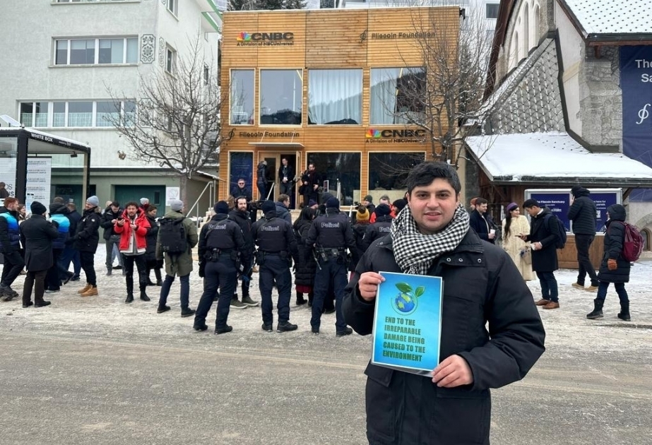 В Давосе продемонстрирована поддержка азербайджанским экоактивистам