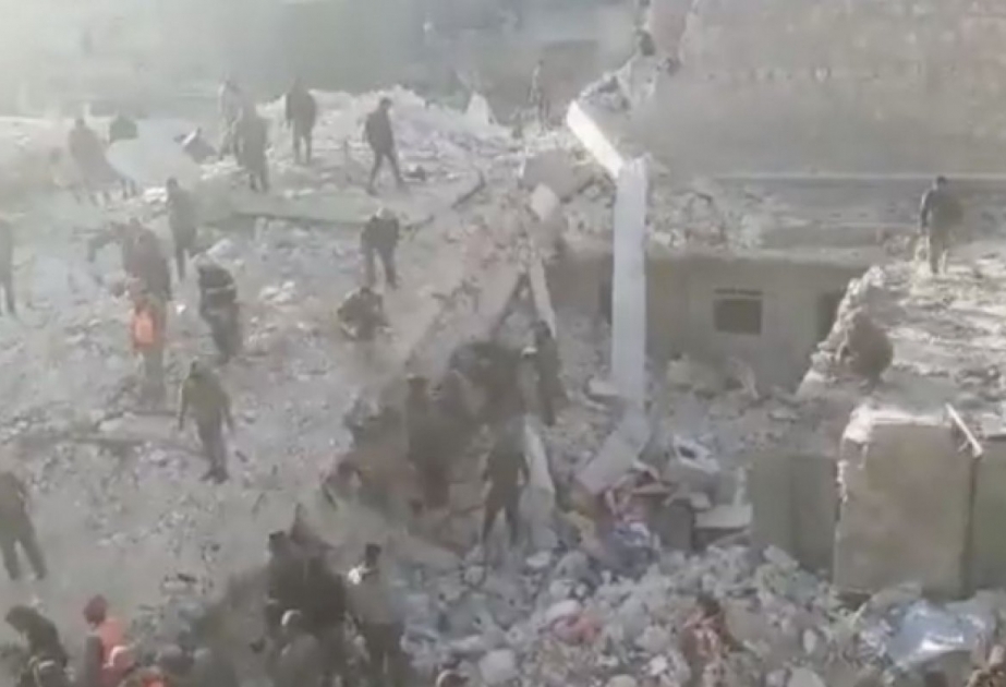 Building collapse in Syrian city of Aleppo leaves 16 dead