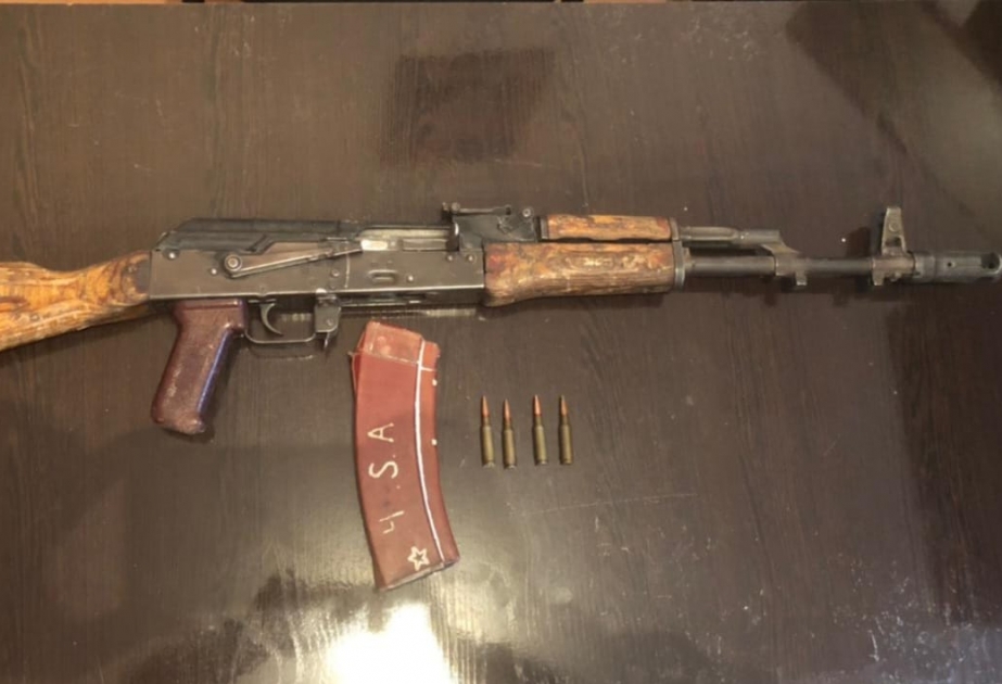Ağcabədi sakinindən avtomat götürülüb