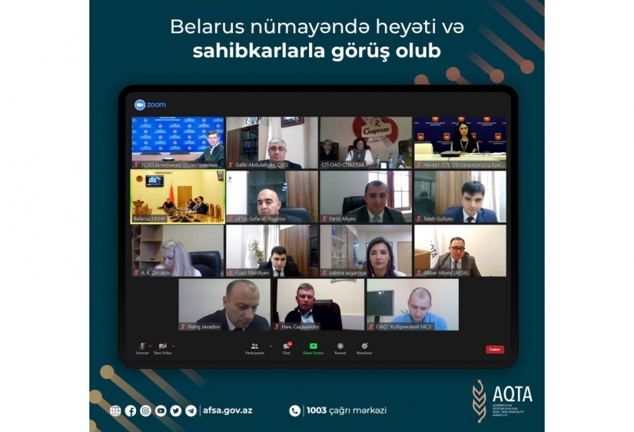 Belaruslu sahibkarlara qida məhsullarının qeydiyyatı, markalanması və digər yeniliklər barədə məlumat verilib