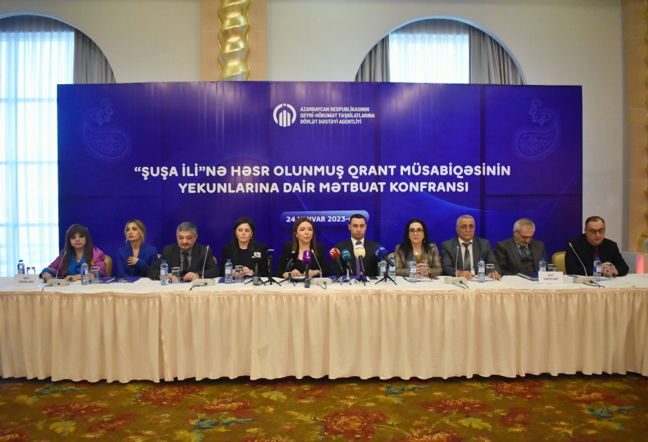 “Şuşa İli”nə həsr olunmuş qrant müsabiqəsinin yekunlarına dair mətbuat konfransı