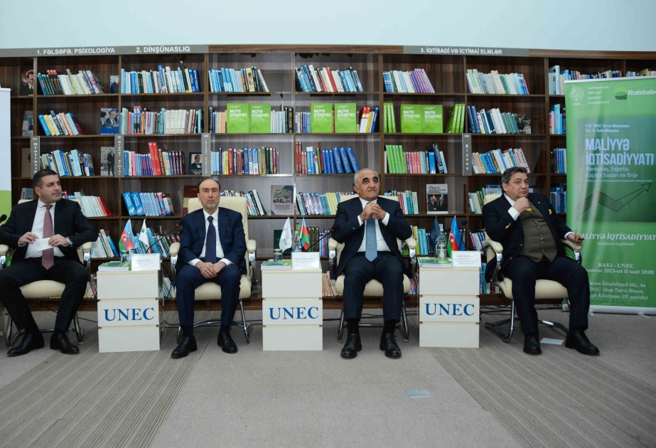 UNEC-də “Maliyyə iqtisadiyyatı” kitabının təqdimatı olub