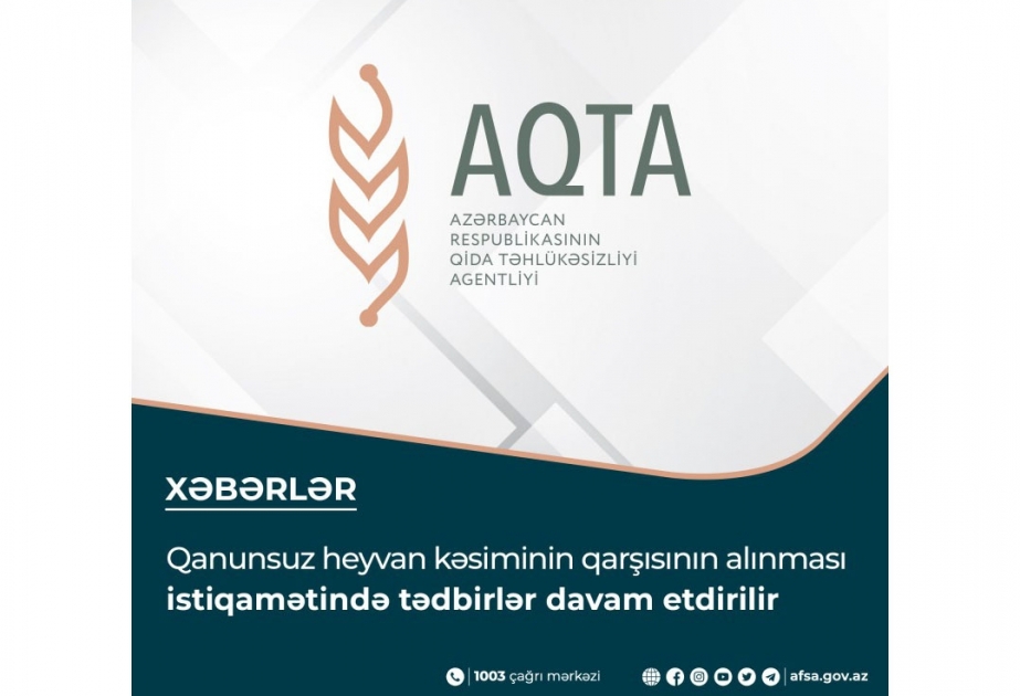 Qanunsuz heyvan kəsimi məntəqələri ilə əlaqədar tədbirlər görülüb