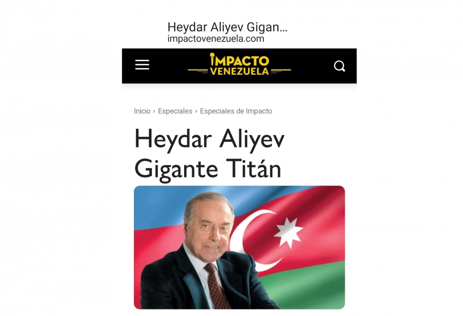 Impacto Venezuela: “Heydar Aliyev Gigante Titán”