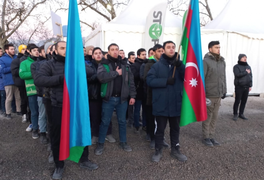 Proteste auf dem Latschin-Khankendi Weg halten seit 46 Tagen an