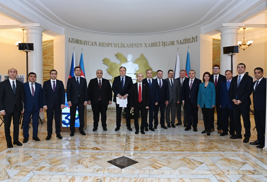 Azərbaycan-Çexiya diplomatik münasibətlərinin 30-cu ildönümü qeyd olunub