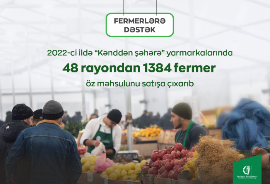 Ötən il “Kənddən şəhərə” yarmarkalarında 48 rayondan 1384 fermer öz məhsulunu satışa çıxarıb