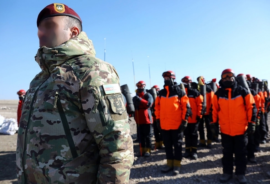 Azerbaijani servicemen demonstrate professionalism in winter military drill