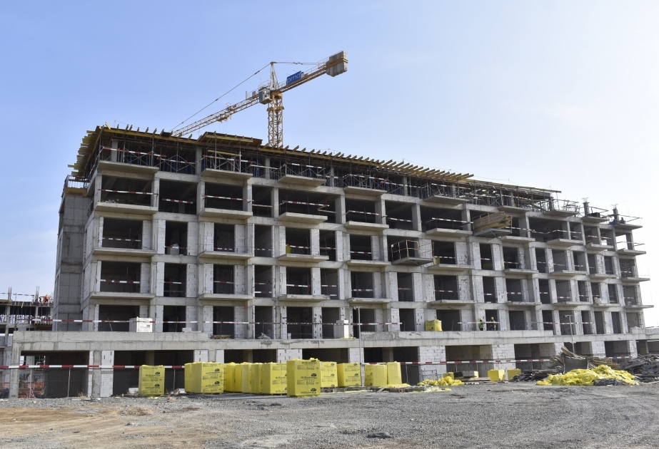 Строительство 6 домов в жилом квартале в городе Агдам будет завершено до конца текущего года  –  ФОТО 

