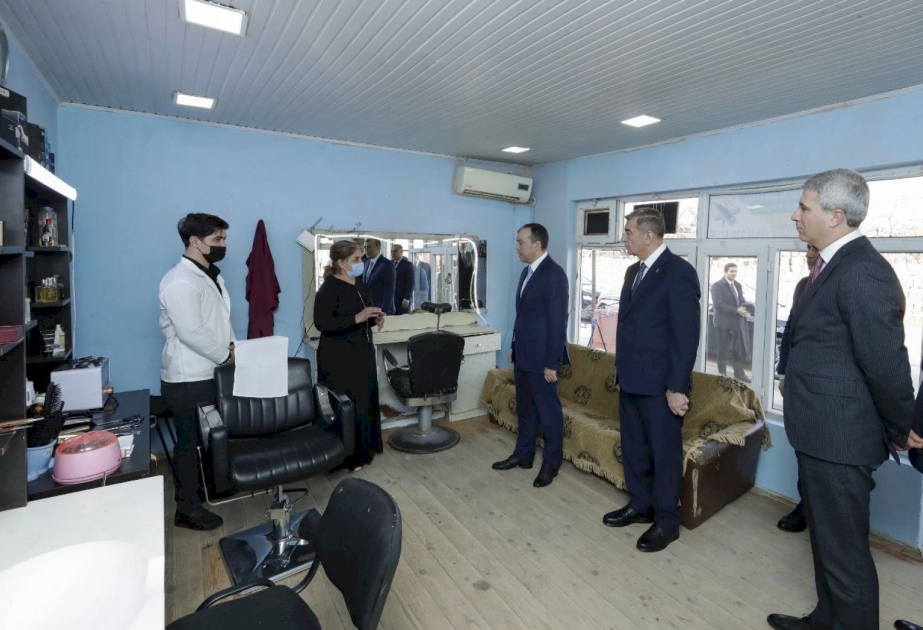 Şirvan şəhərində müharibə veteranları üçün yaradılmış təsərrüfatlara baxış keçirilib