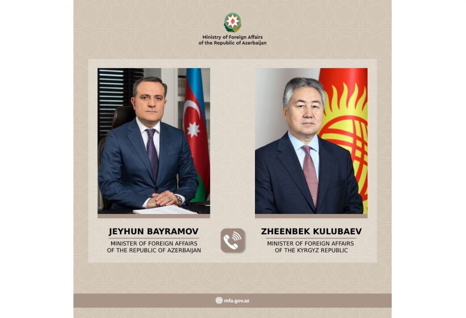 Azerbaijani, Kyrgyz FMs hold pone talk