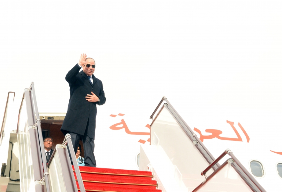 Le président égyptien Abdel Fattah Al-Sissi termine sa visite en Azerbaïdjan