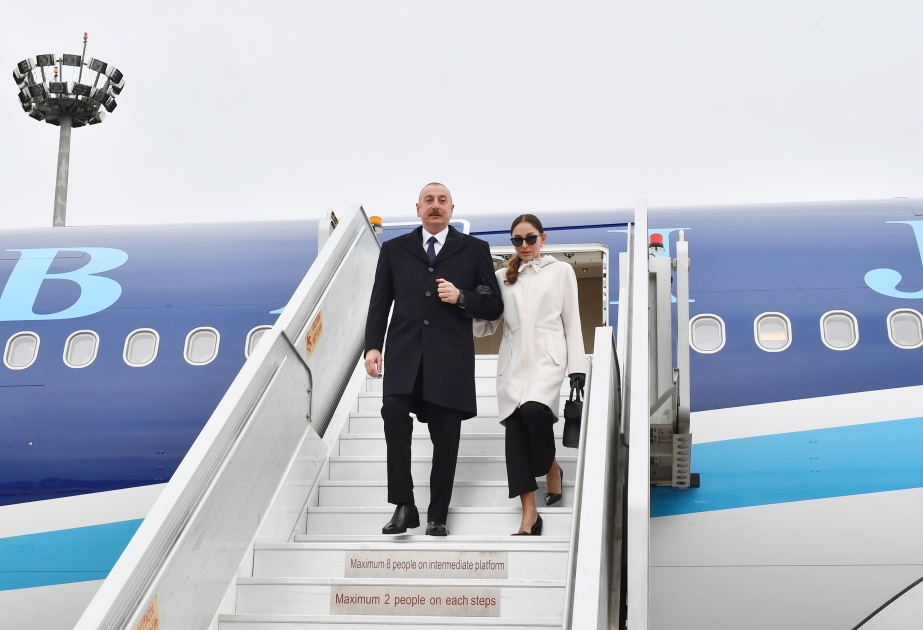 President of Azerbaijan Ilham Aliyev arrived in Hungary for official visit VIDEO