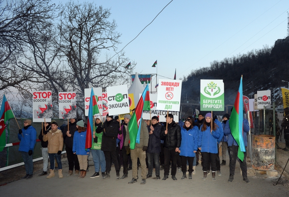 Las protestas pacíficas de los eco-activistas azerbaiyanos en la carretera Lachin-Khankandi entran en su 50º día