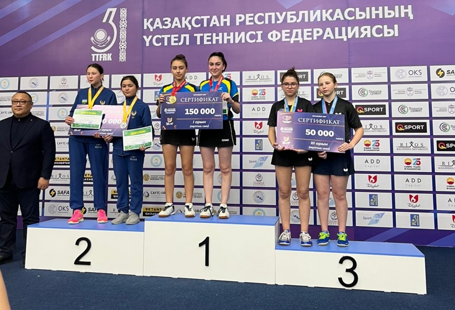 Stolüstü tennisçilərimiz Qazaxıstanda uğurla çıxış ediblər