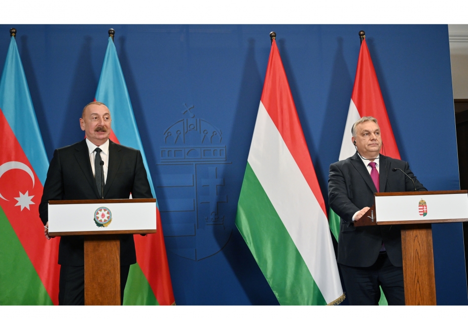 President Ilham Aliyev, Prime Minister of Hungary Viktor Orban made press statements VIDEO