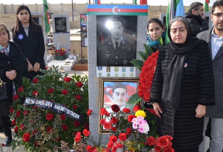 Nizami rayonunda şəhid Kənan Süleymanlının əziz xatirəsi yad olunub