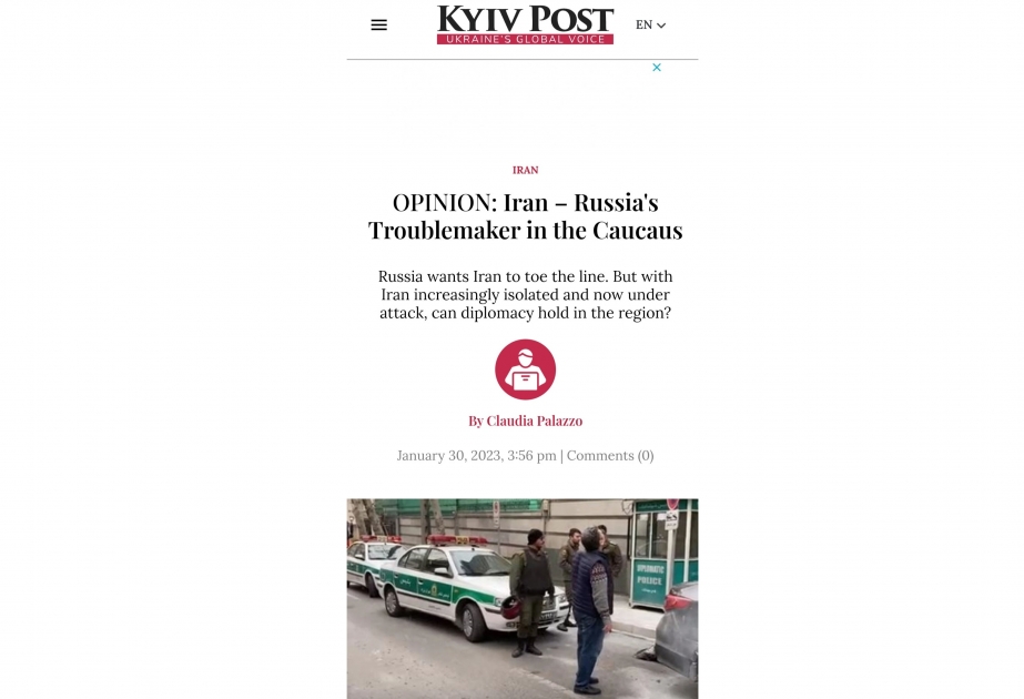 Azərbaycanın İrandakı səfirliyinə qarşı hücum Ukrayna KİV-lərinin diqqət mərkəzindədir