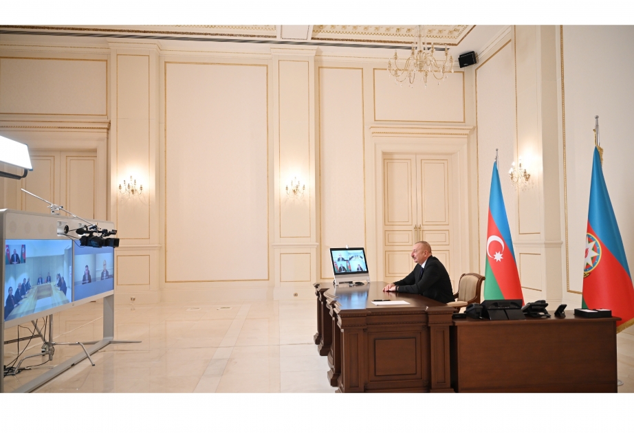 Präsident Ilham Aliyev empfangt türkischen Minister für nationale Bildung im Videoformat VIDEO