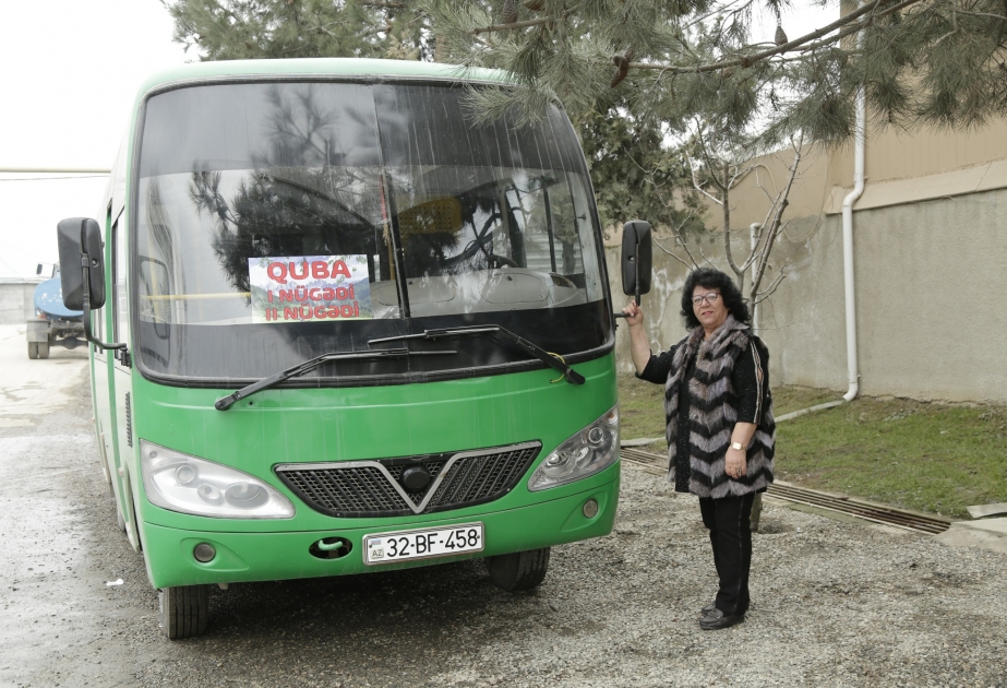 Nərgiz xaladan ilhamlanan qubalı qız əvvəlcə “Zil”, sonra avtobus sürücüsü oldu –  Reportaj VİDEO 

