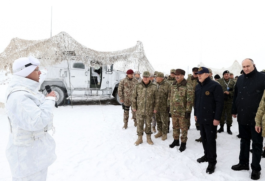 Azerbaijani defense minister watches “Winter Exercises - 2023” international exercises