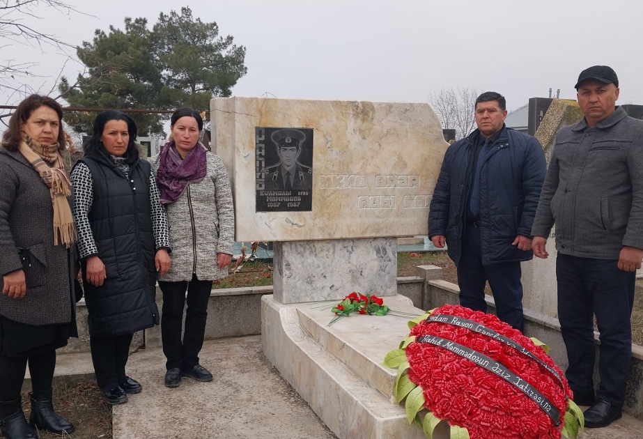 Ağdamda cəsur əsgər Rahib Məmmədovun xatirəsi anılıb