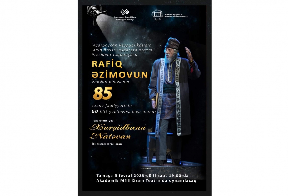 Milli Dram Teatrında Xalq artisti Rafiq Əzimovun 85 illik yubileyi qeyd olunacaq