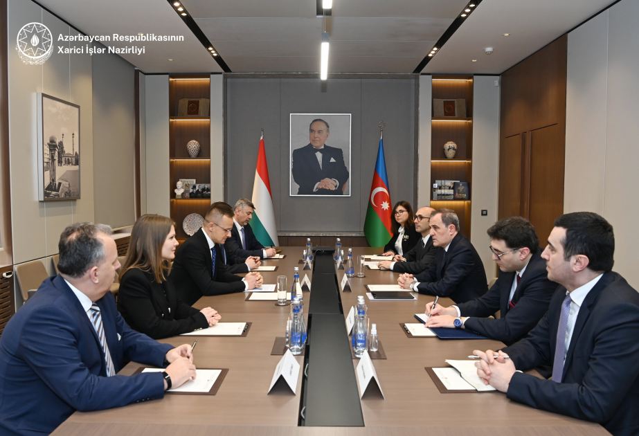 Ministro de Asuntos Exteriores de Azerbaiyán sostuvo una reunión con su homólogo húngaro